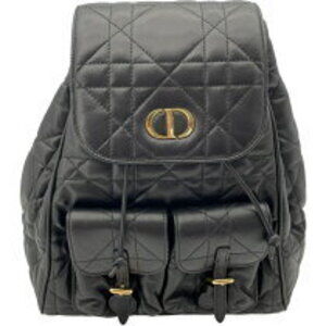 Christian Dior Caro Backpack black lambskin daypack